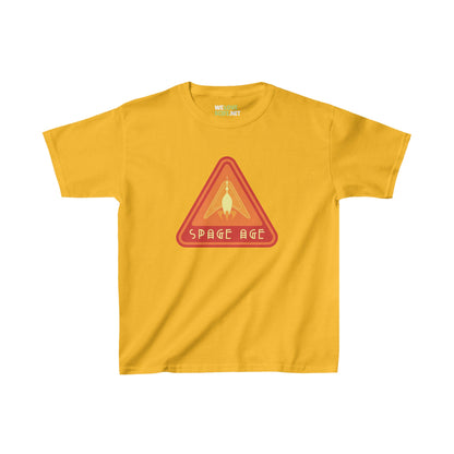 Space Age Tee for Kids | Heavy Cotton Sci-Fi Shirt 