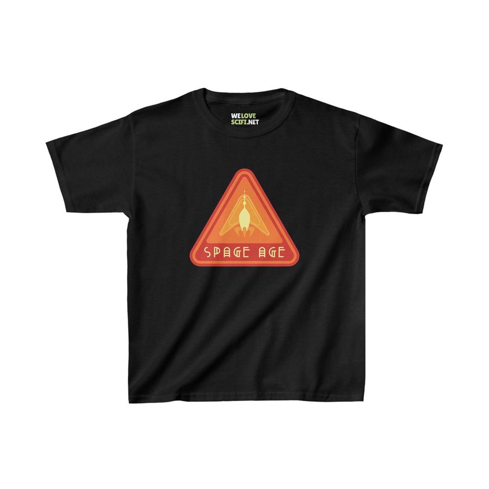 Space Age Tee for Kids | Heavy Cotton Sci-Fi Shirt 