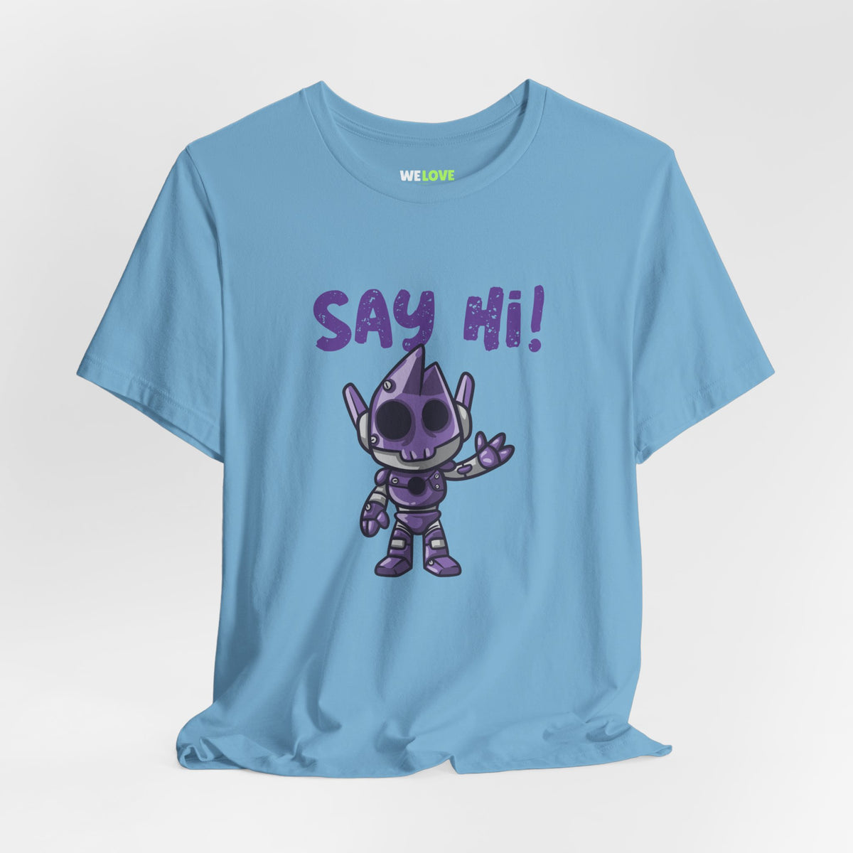 UFO t-shirt-Say Hi Funny UFO Sci-Fi T-Shirt We Love Sci-Fi