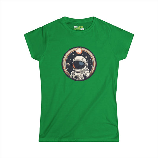 Welcome To Space Age SpaceArt Sci-Fi Woman's Tee-welovescifi.net