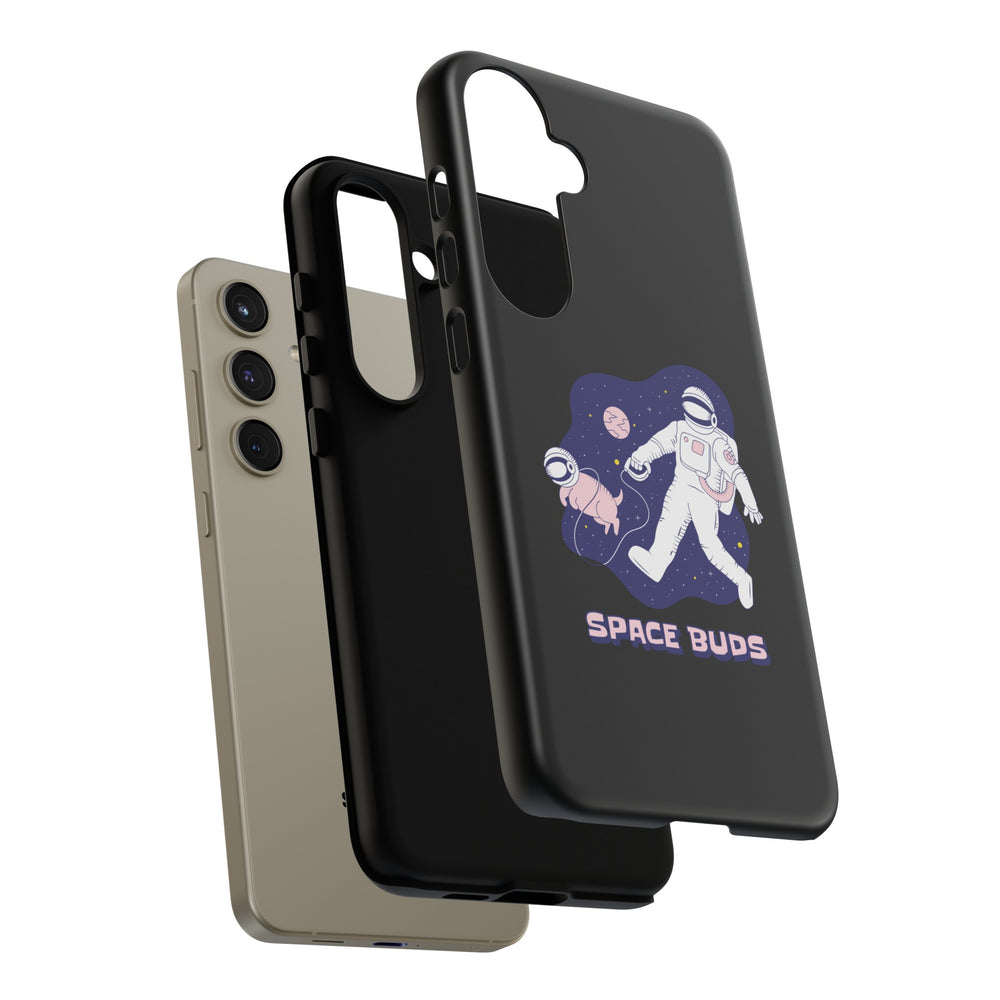 Space Buds Samsung Galaxy Cases Astronaut Dog SciFi Design