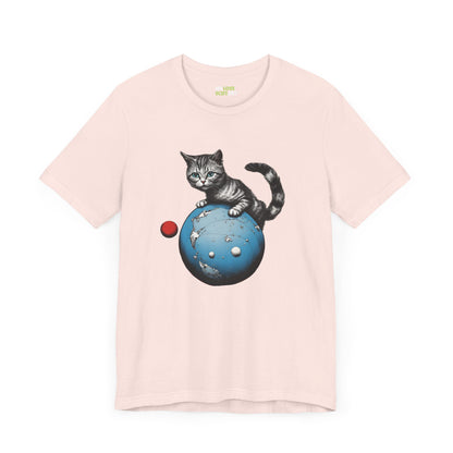 Space Player Cat 3 Sci-Fi T-Shirt | We Love Sci-Fi