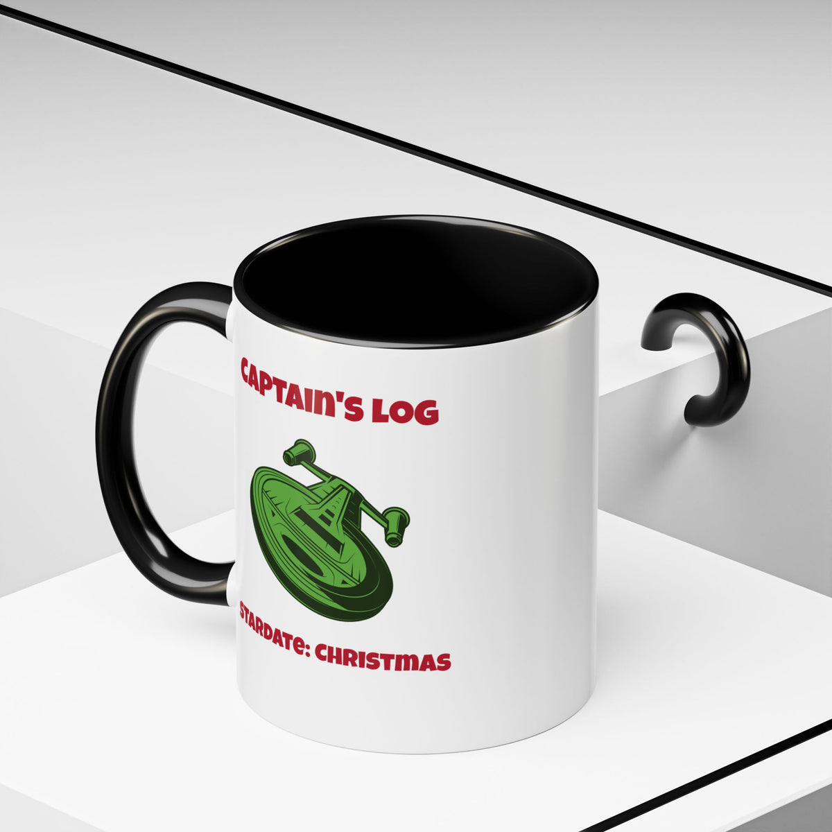 Stardate Christmas Funny SciFi Christmas Accent Mug-welovescifi.net