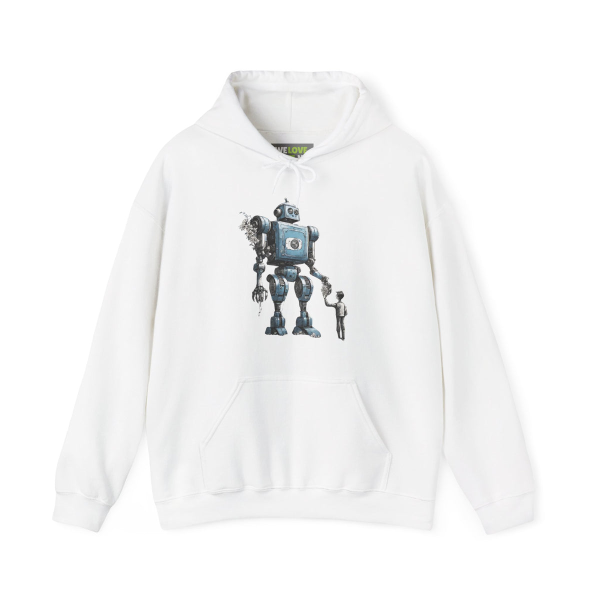 Bringing You Flower Robot Spaceart Sci-Fi Hoodie-welovescifi