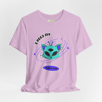 Alien Cat Sci-Fi T-Shirt | Unique UFO Design | WeLoveSciFi