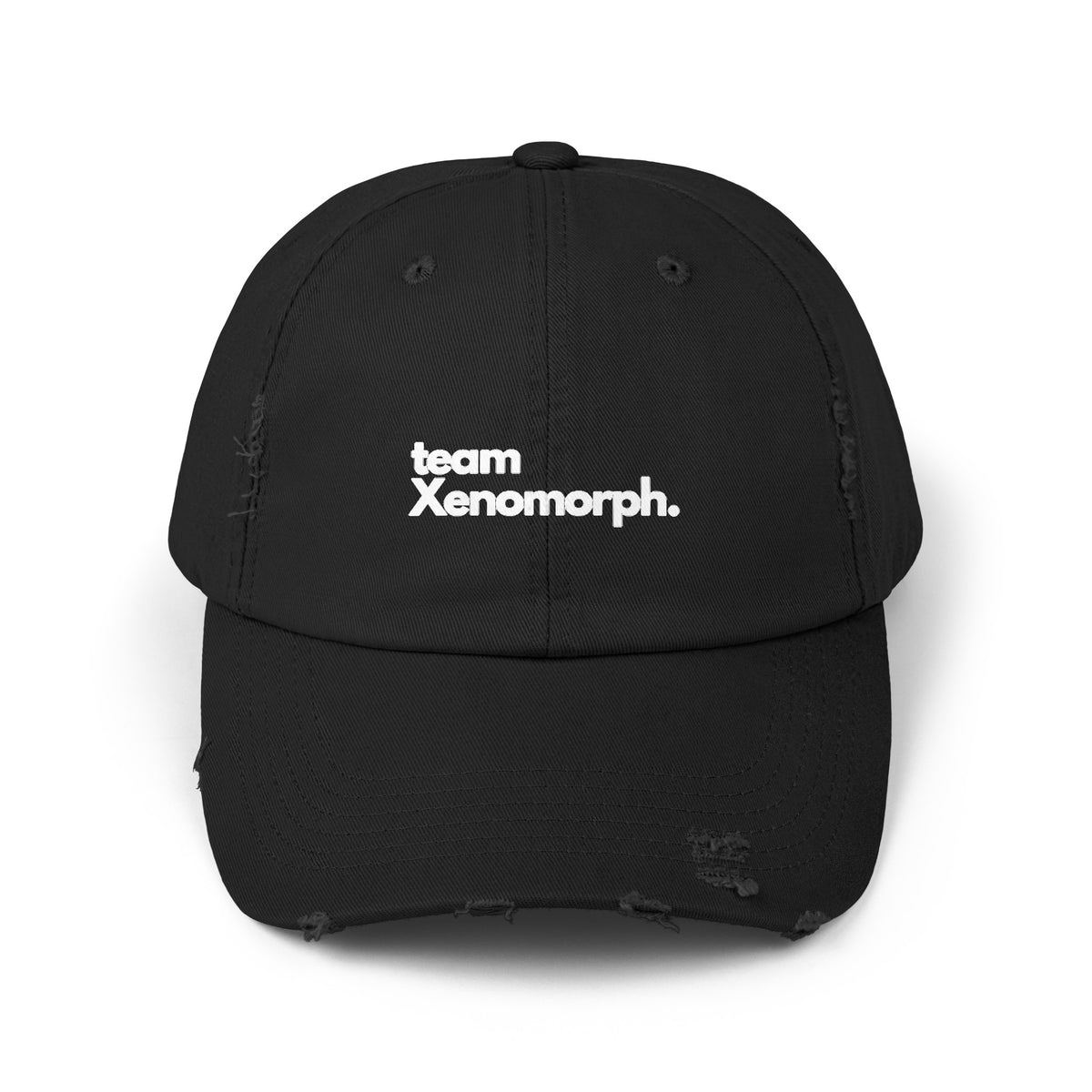 Team Xenomorph Supervillain Unisex SciFi Distressed Cap