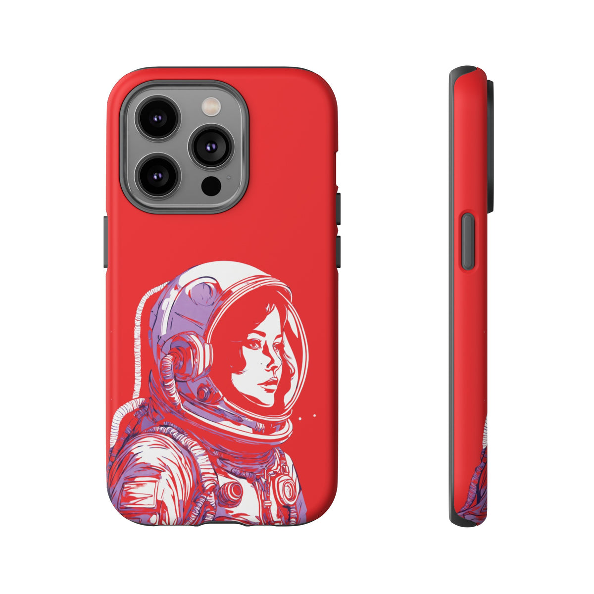 Duotone SpaceGirl SpaceArt Tough iPhone Mobile Cases