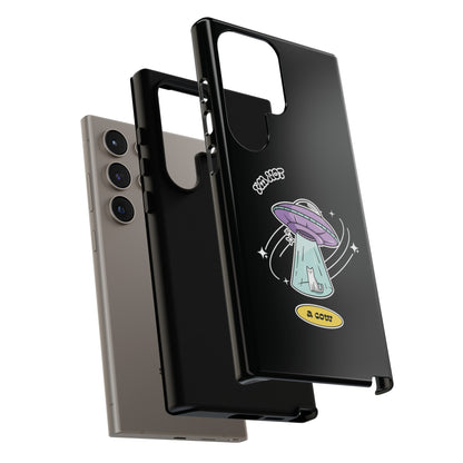 Sci-Fi UFO Samsung Galaxy Mobile Cases - Funny Roswell Cow