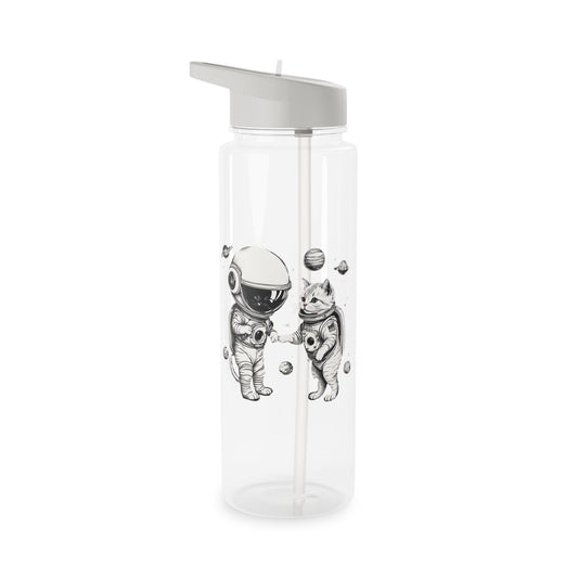 Space Kitties Water Bottle - Astronaut Cats Tritan Bottle