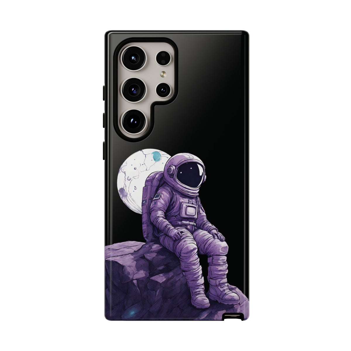 Art Samsung Galaxy Mobile Cases Still Waiting Astronaut