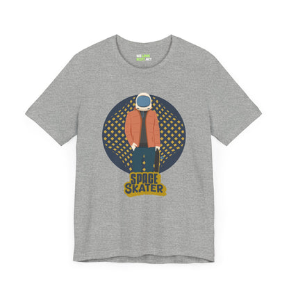 astronaut t-shirt-Space Skater Astronaut Sci-Fi T-Shirt