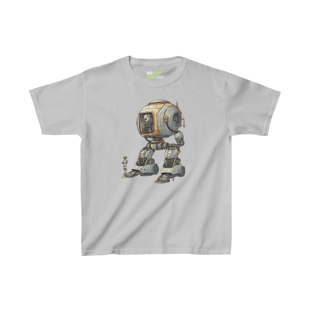 Robot Spaceart Tee for Kids Let's Take a Ride - Heavy Cotton