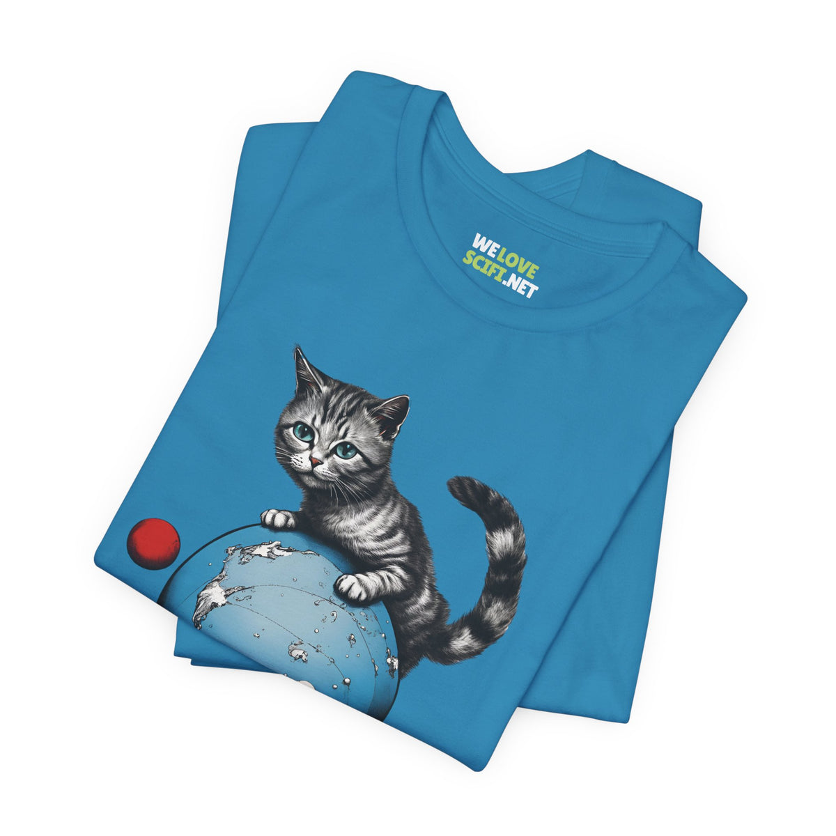 Space Player Cat 3 Sci-Fi T-Shirt | We Love Sci-Fi