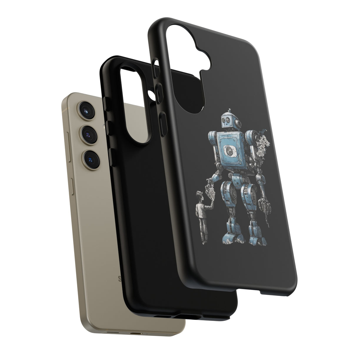 Robot Space Art Samsung Galaxy Case: Tough & Stylish