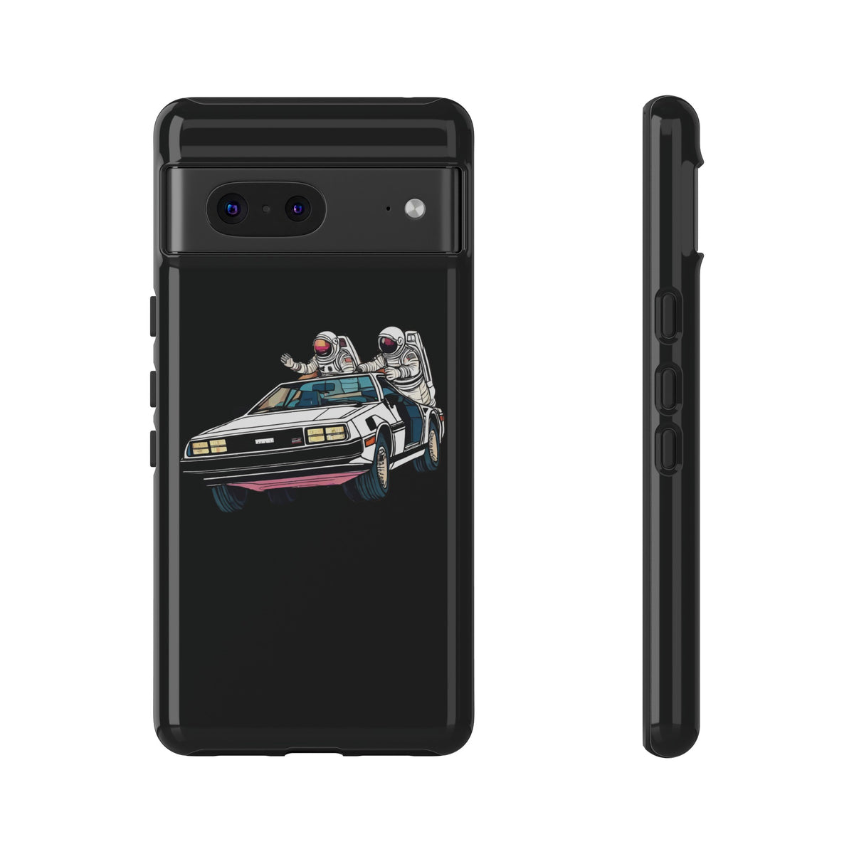 Delorean party astronaut Google Pixel mobile cases