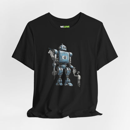 Bringing You Flower Robot SpaceArt SciFi T-Shirt-welovescifi