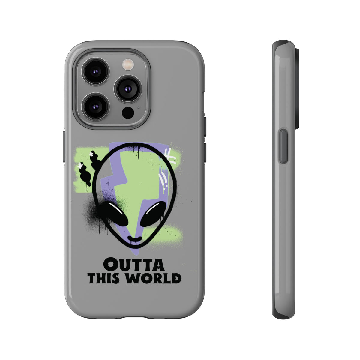 UFO iPhone Case Outta This World Sci-Fi Tough Mobile Cases