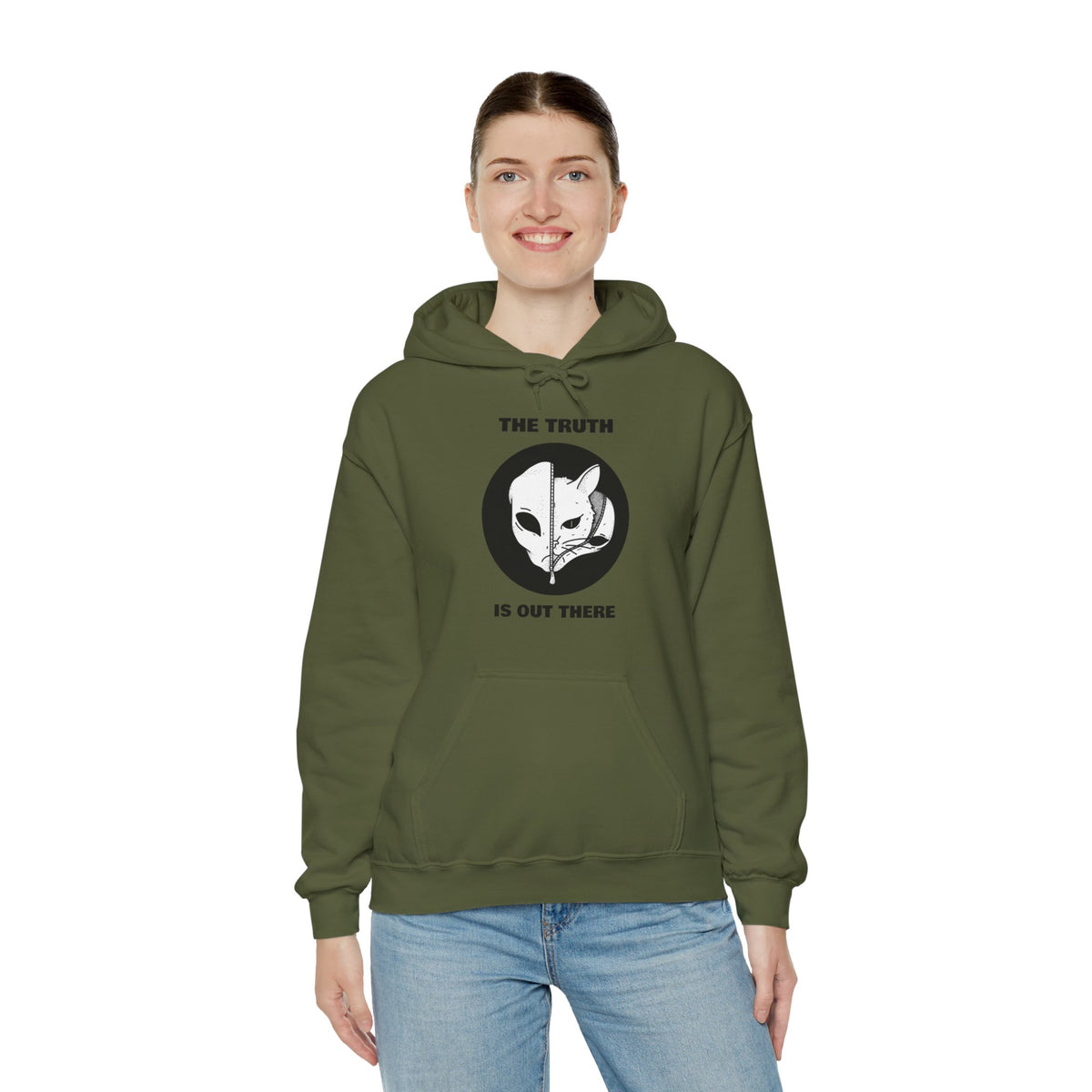 The Truth Is Out There Alien Cat Sci-Fi Hoodie Shop Now