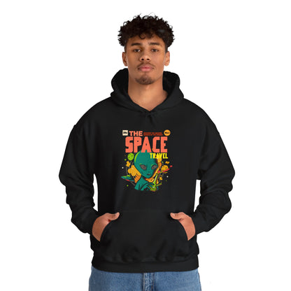 Retro Sci-Fi Hoodie | Space Travel Retro Comic Alien Hoodie