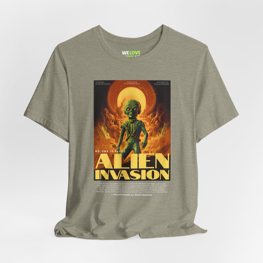 Alien Invasion Retro Sci-Fi T-Shirt-welovescifi.net