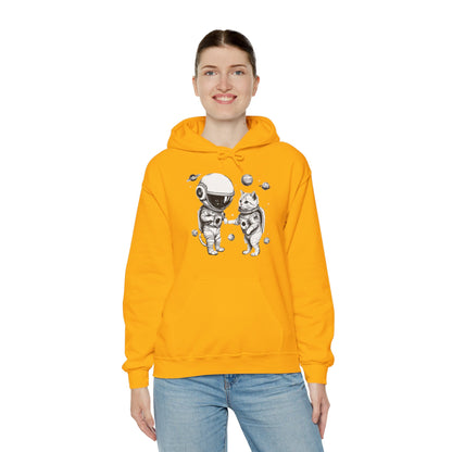 Space Kitties Astronaut Cats Sci-Fi Hoodie