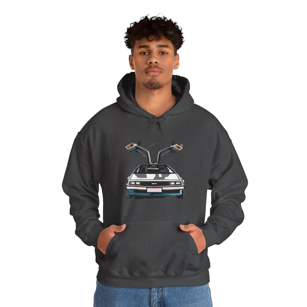 Delorian Sci-Fi Hoodie - Hop in My Delorian Sci-Fi Hoodie