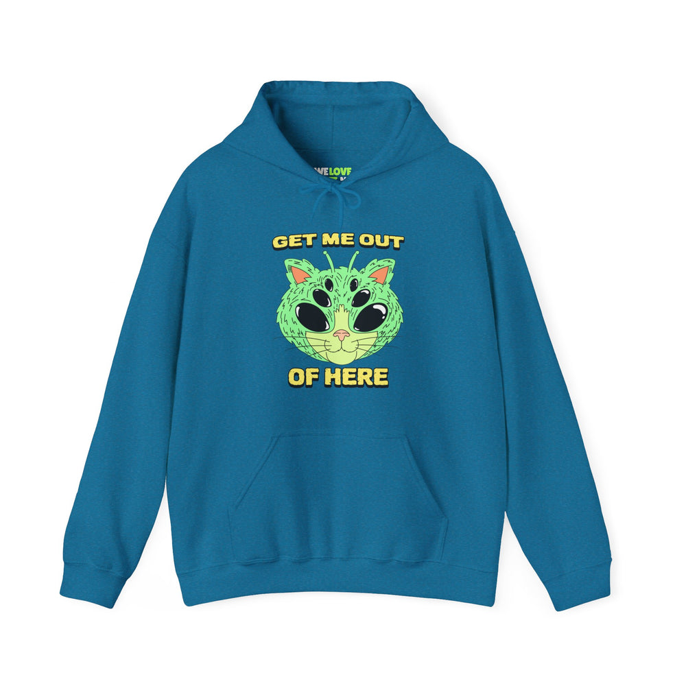 Get Me Out Of Here Funny Cat Alien Hoodie-welovescifi.net