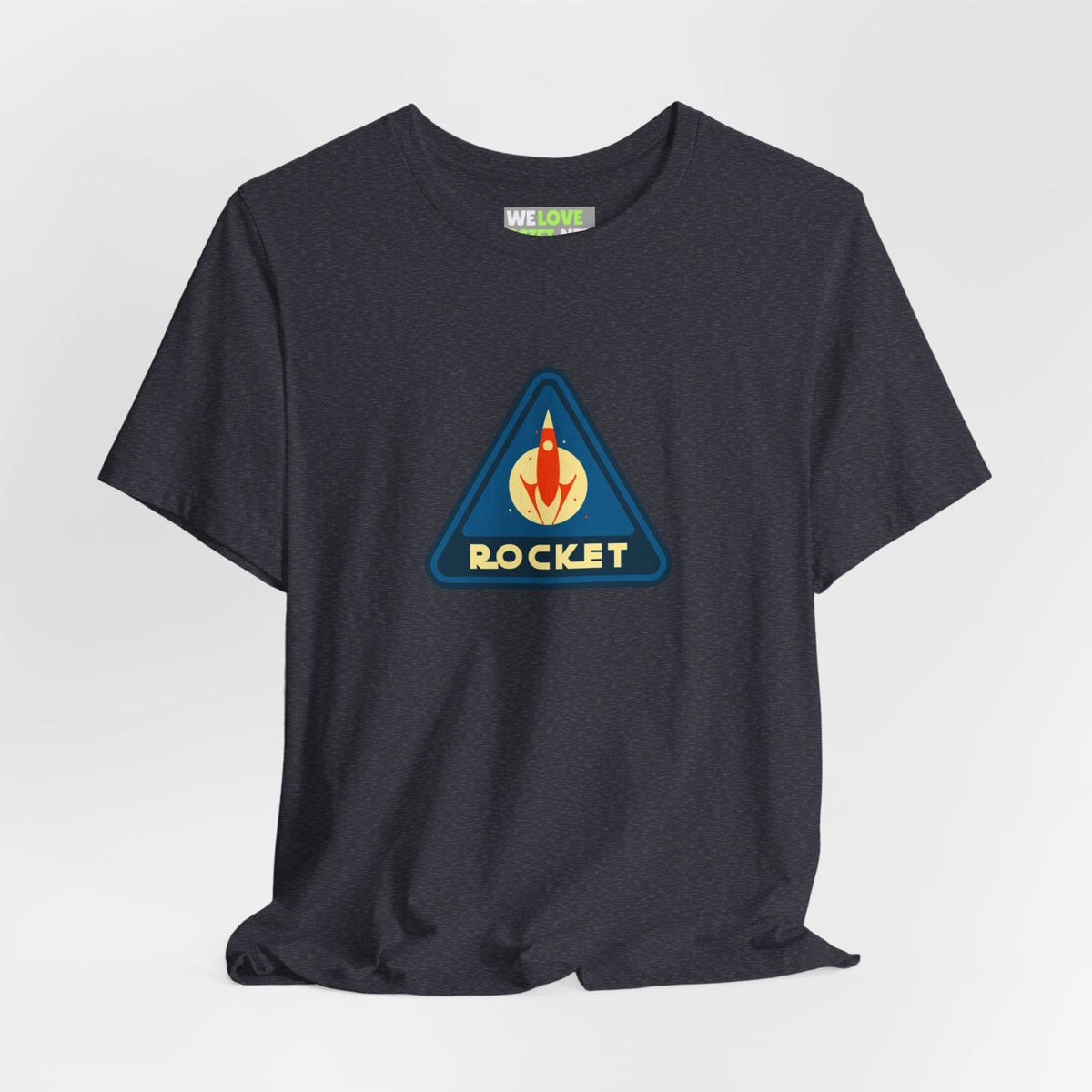 retro sci-fi t-shirt-Rocket Sign Retro Sci-Fi T-Shirt