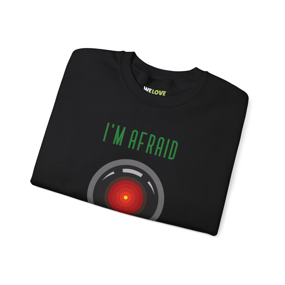 Afraid To Celebrate Funny HAL9000 Christmas Crewneck Sweatshirt-welovescifi.net