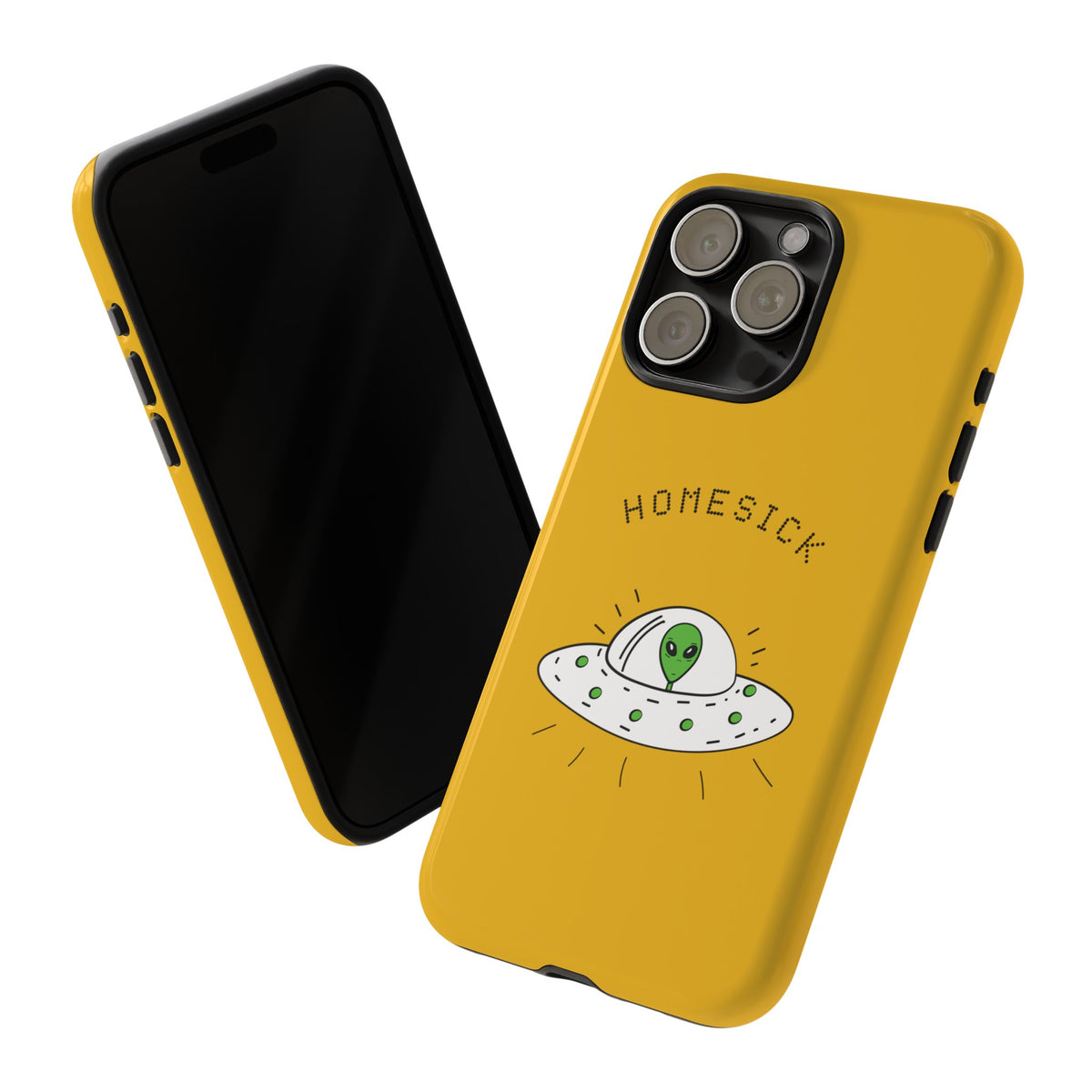 Funny UFO iPhone Cases Homesick Sci-Fi Tough Mobile Covers