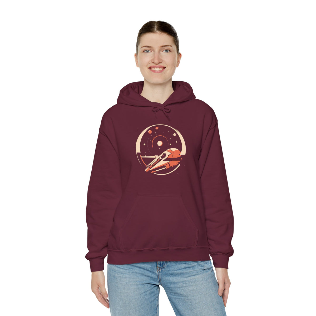 Hoodie - Space Station No.97 Space Art Sci-Fi Hoodie