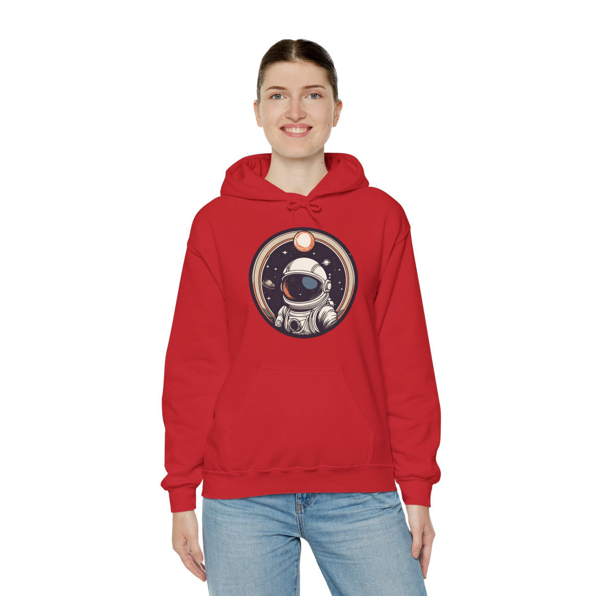 Welcome To Space Age Astronaut Spaceart Sci-Fi Hoodie-welovescifi.net