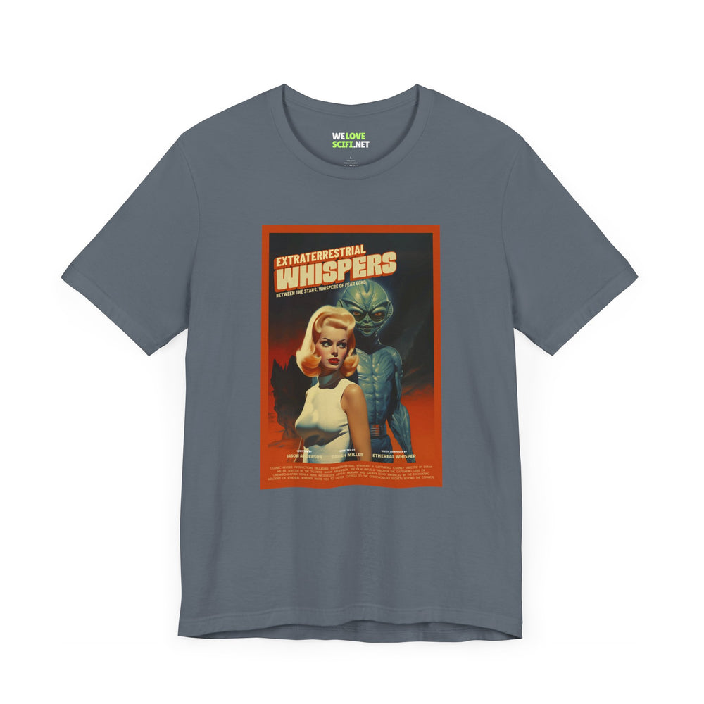 Extraterrestrial Whispers Retro Sci-Fi T-Shirt-welovescifi