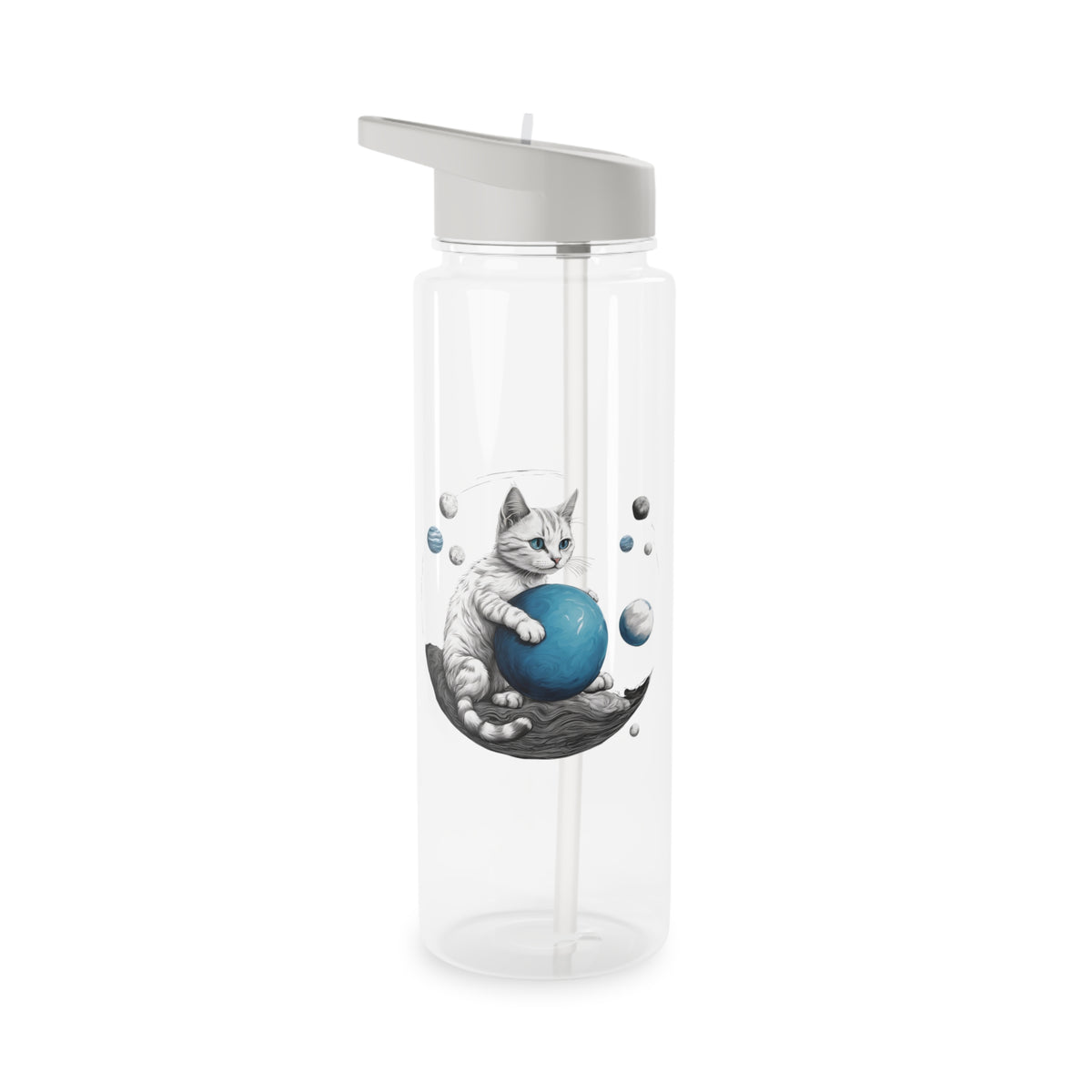 Space Player Cat 2 Tritan Water Bottle - Buy Now