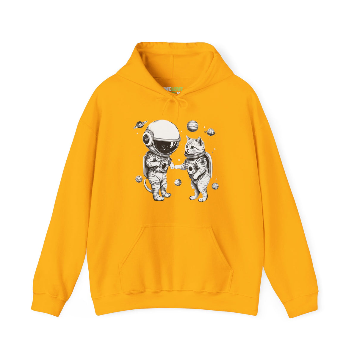 Space Kitties Astronaut Cats Sci-Fi Hoodie