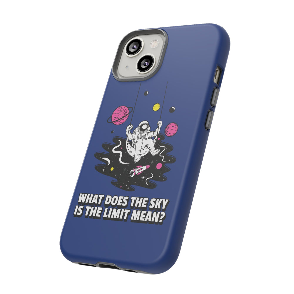 Astronaut iPhone Case Sky Is the Limit Sci-Fi Mobile Cover