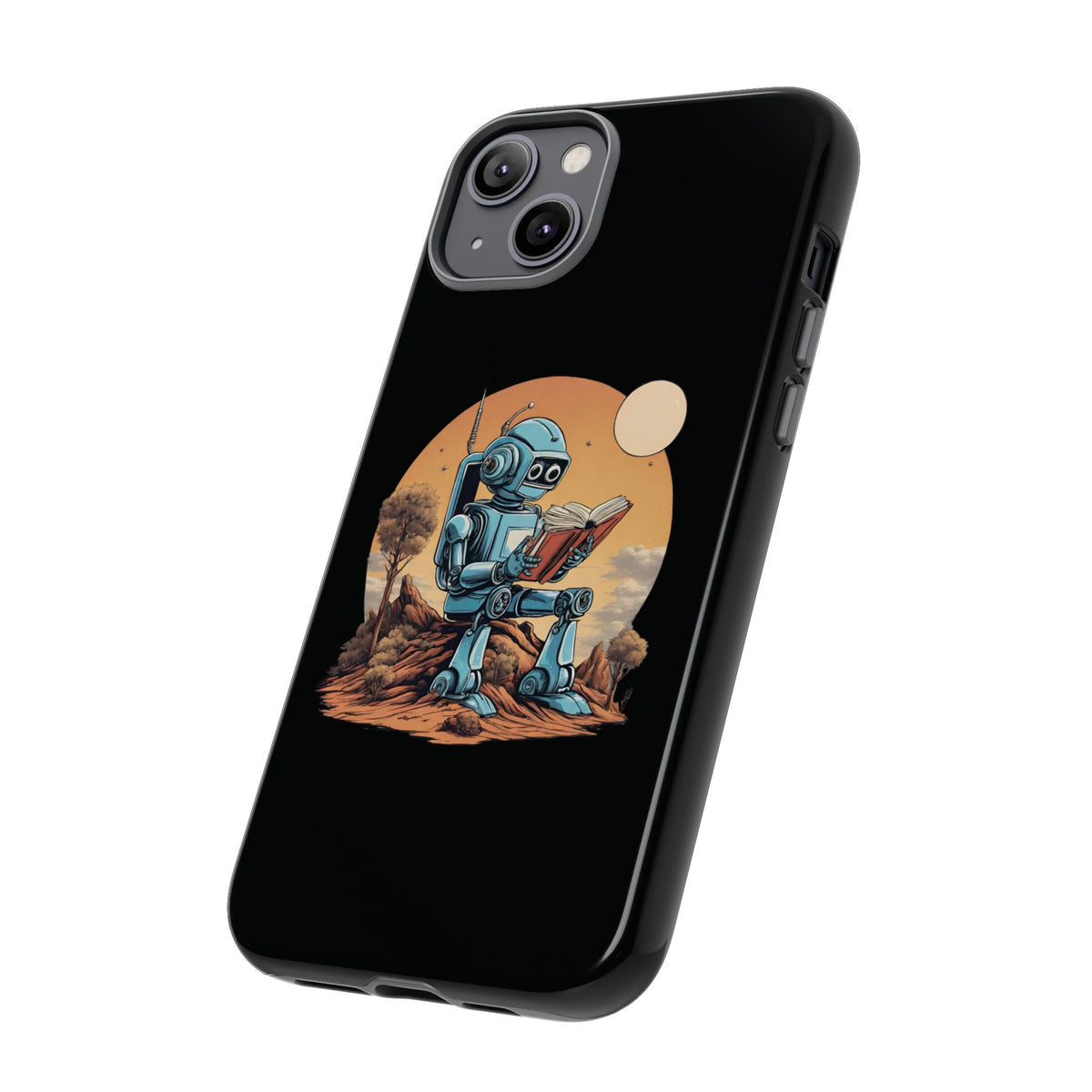 Humans Robot SpaceArt iPhone Cases - Tough Mobile Protection