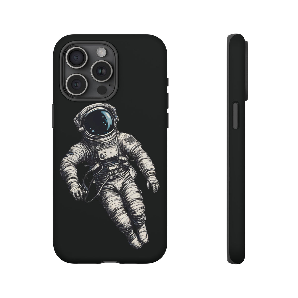 Floating Astronaut SpaceArt Sci-Fi Tough iPhone Mobile Cases