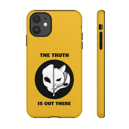 The Truth Is Outthere Funny Cat UFO Tough iPhone Mobile Cases-welovescifi.net