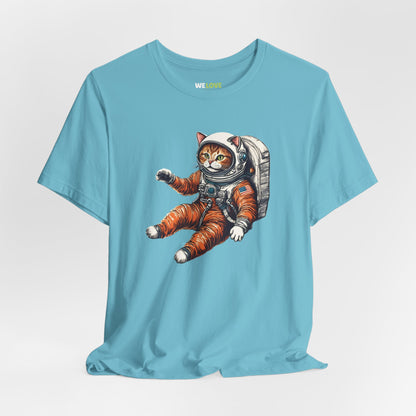 Spacecat Astronaut Sci-Fi T-Shirt - Unique Sci-Fi Apparel