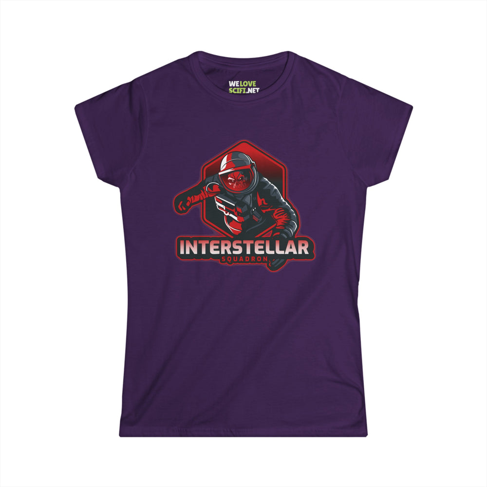 Interstellar Squadron Astronaut Woman's Tee WeLoveSciFi.net