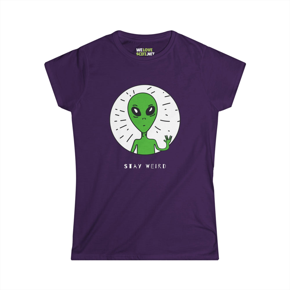 alien woman tee-Stay Weird Alien Woman Tee Sci-Fi Clothing