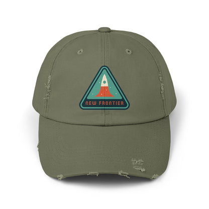 New Frontier Sci-Fi Distressed Cap – Unisex Sci-Fi Hat