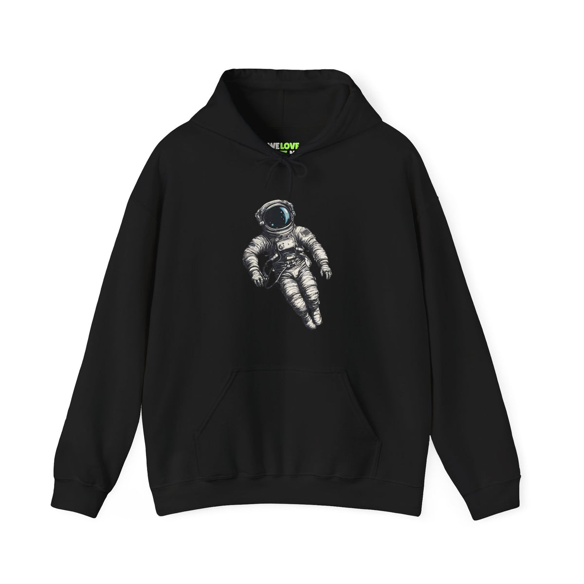 Floating Astronaut SpaceArt Sci-Fi Hoodie-welovescifi.net