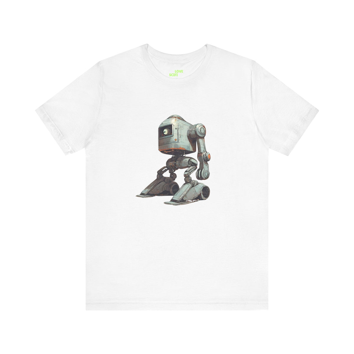 Robot Space Art T-Shirt - Ready To Go Sci-Fi Desig