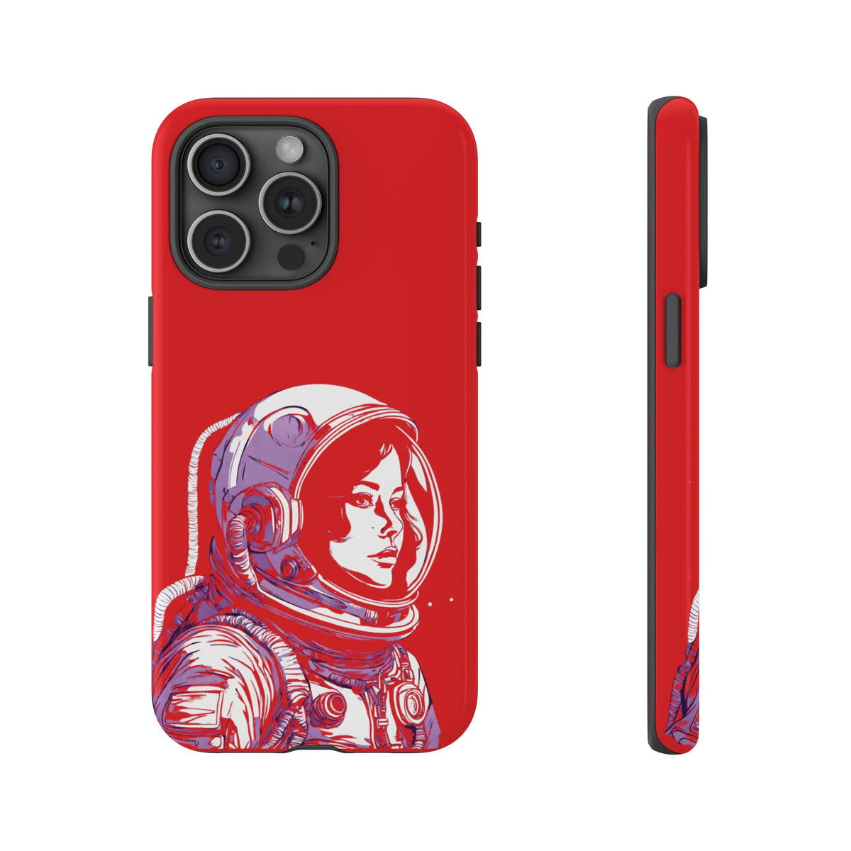 Duotone SpaceGirl SpaceArt Tough iPhone Mobile Cases