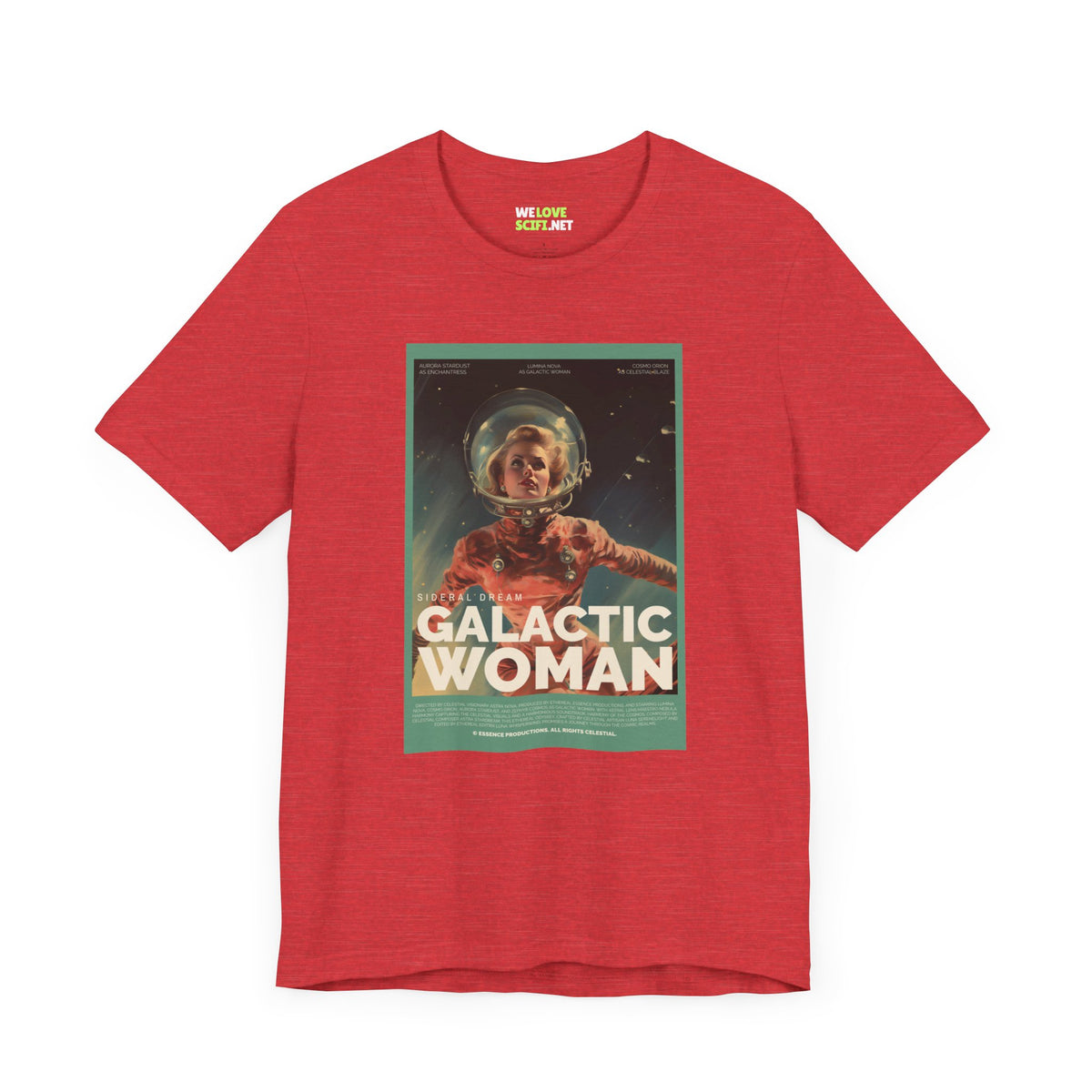 Galactic Woman Retro Sci-Fi T-Shirt-welovescifi.net