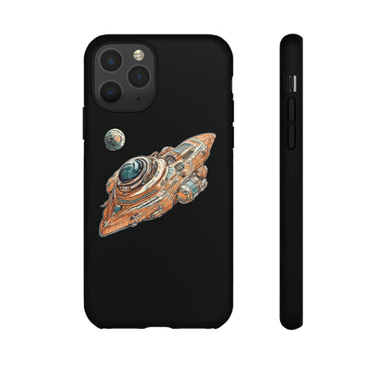 Durable Spaceship-76 Tough iPhone Cases