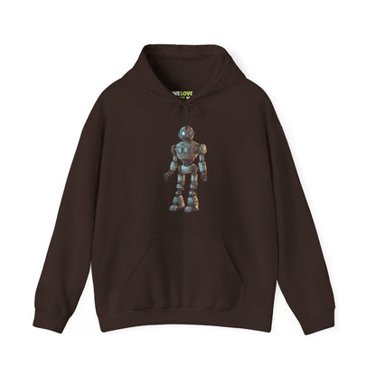 sci-fi hoodie-Hey Human Robot Spaceart Sci-Fi Hoodie