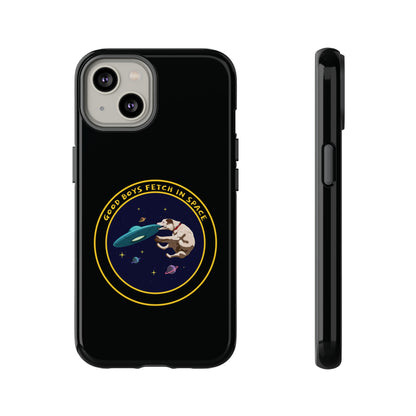 Good Boys Fetch in Space: Funny Dog Sci-Fi iPhone Cases